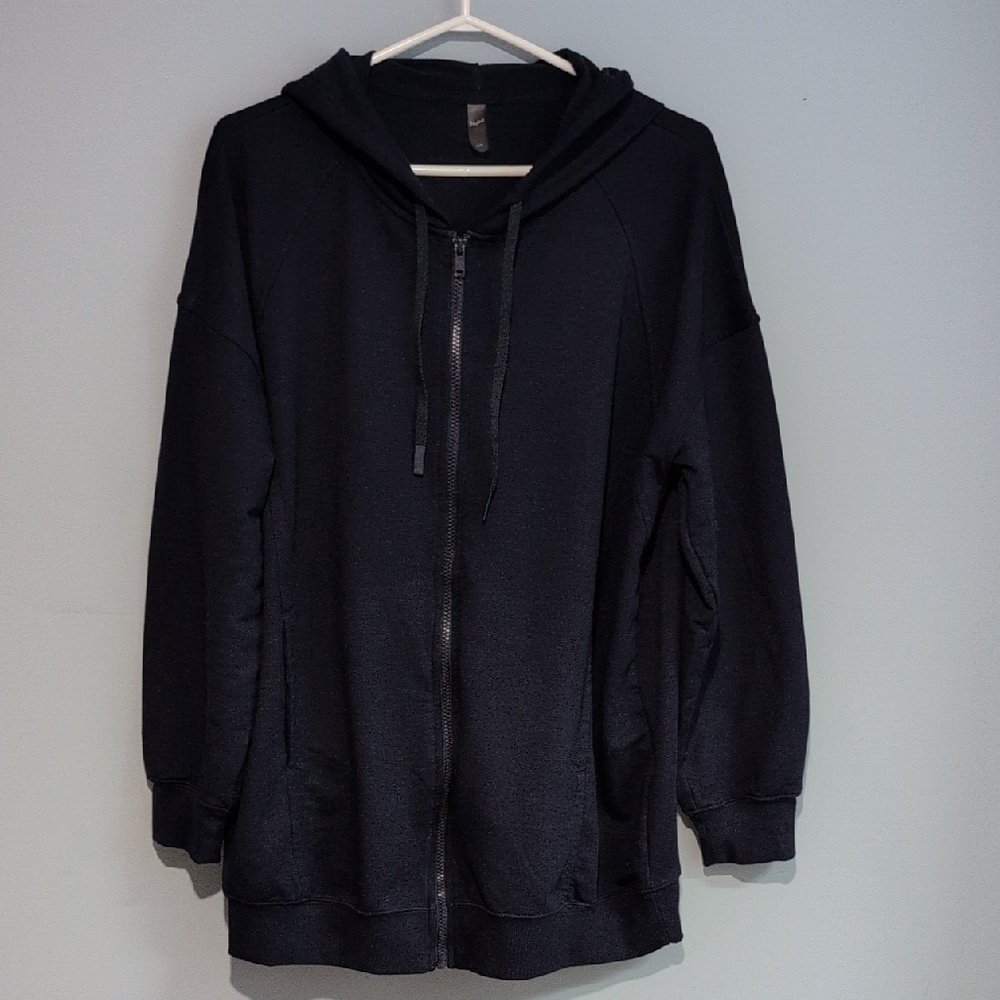 Hyba Dark Blue Zip-Up Hoodie